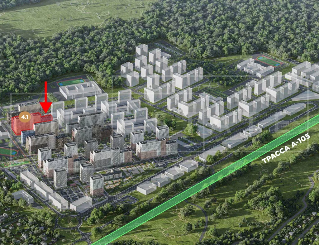 МО, Ленинский г.о., Коробово д., Горки парк, к. 4.1