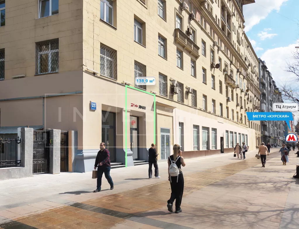 арендный бизнес Земляной Вал ул., 23, стр. 1 в ЦАО, метро Курская Земляной Вал ул., 23, стр. 1