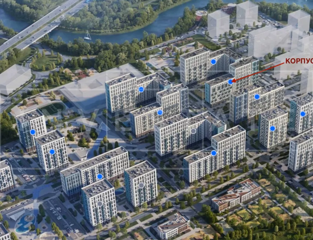 МО, г.о. Домодедово, д. Павловское, ЖК Прибрежный Парк, к. 9.1