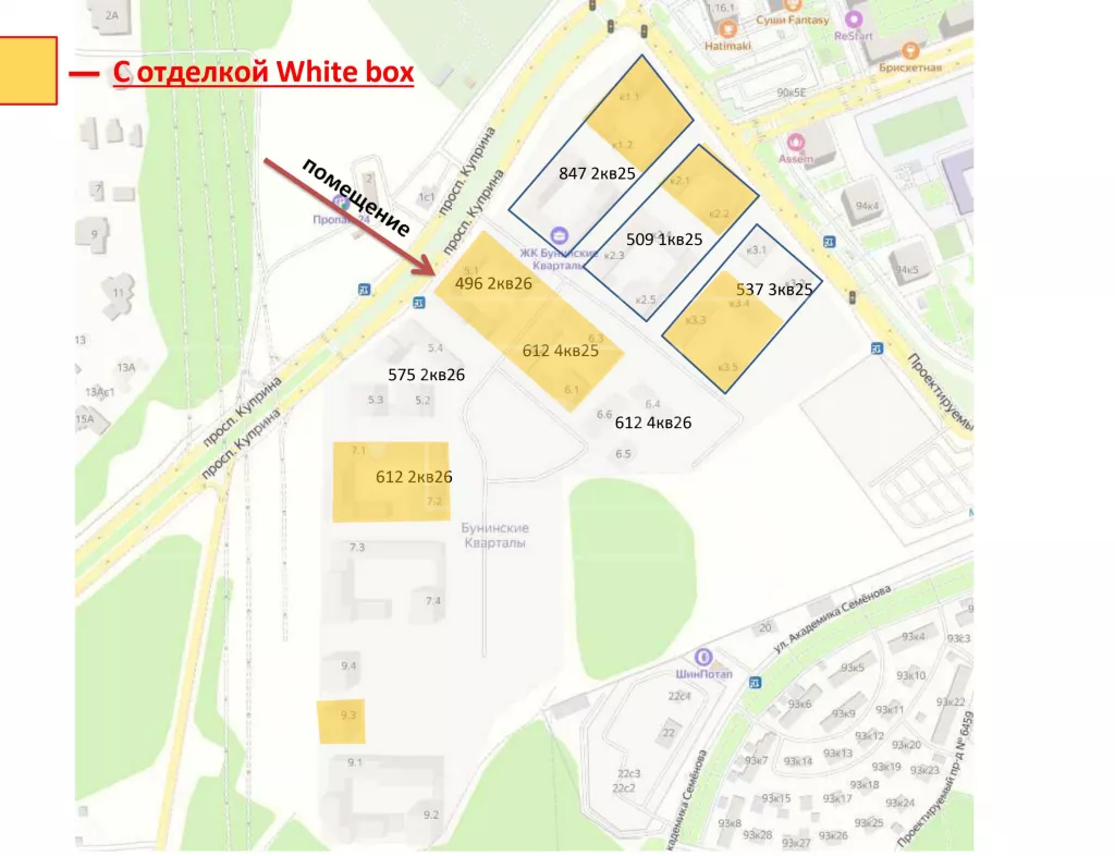 г. Москва, поселение Сосенское, жилой комплекс Бунинские Кварталы, к5.1