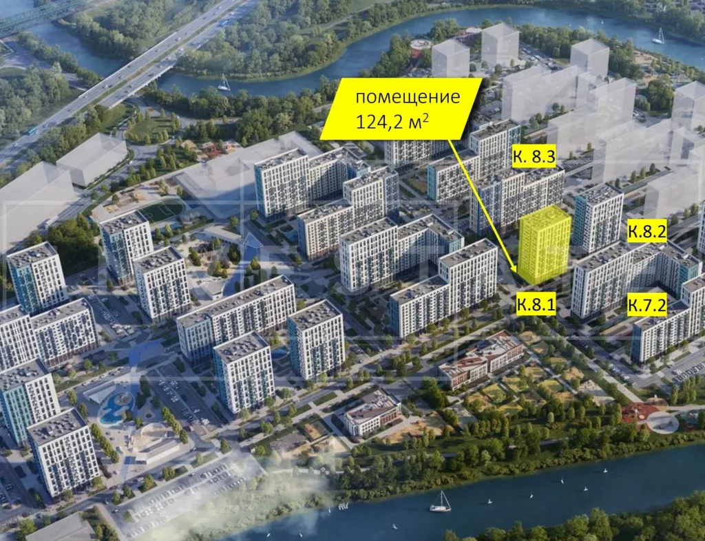 МО, г.о. Домодедово, с. Ям, ЖК Прибрежный Парк, к8.1