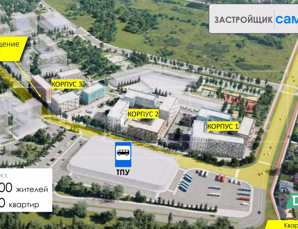 Москва, пос. Марушкинское, квартал 76, ЖК Квартал Западный, 3