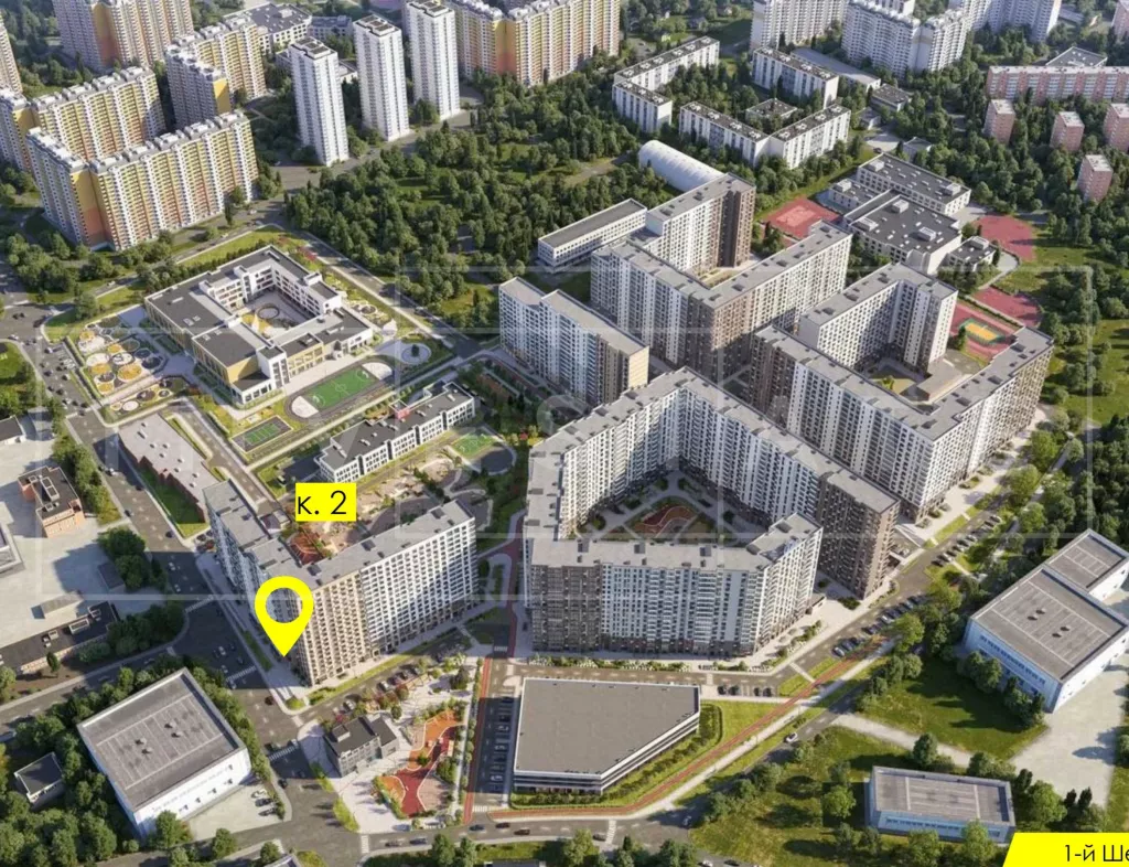 МО, г. Химки, Комсомольская ул., ЖК «1-й Шереметьевский», к2