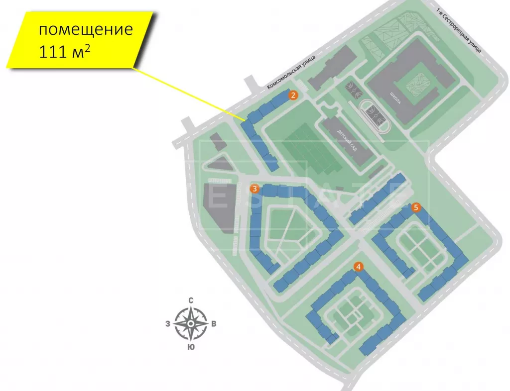 МО, г. Химки, Комсомольская ул., ЖК «1-й Шереметьевский», к2