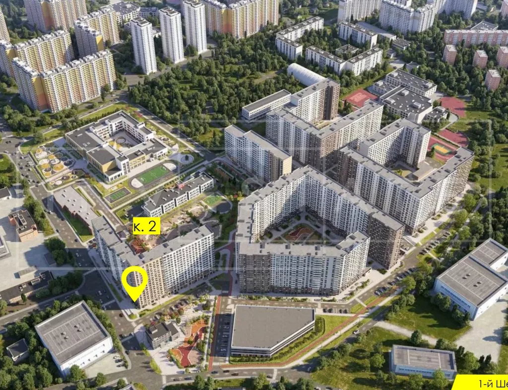 МО, г. Химки, Комсомольская ул., ЖК «1-й Шереметьевский», к2