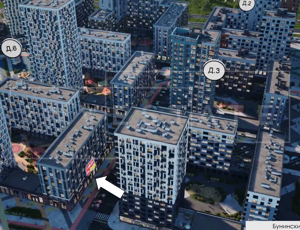 г. Москва, поселение Сосенское, жилой комплекс Бунинские Кварталы, к6.4