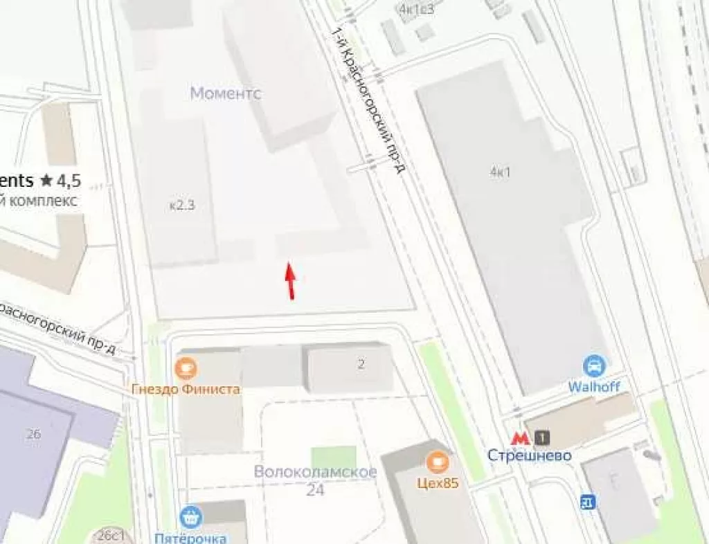 арендный бизнес г. Москва, 4-й Красногорский пр-д, 2/4с3 в CЗАО, метро  г. Москва, 4-й Красногорский пр-д, 2/4с3