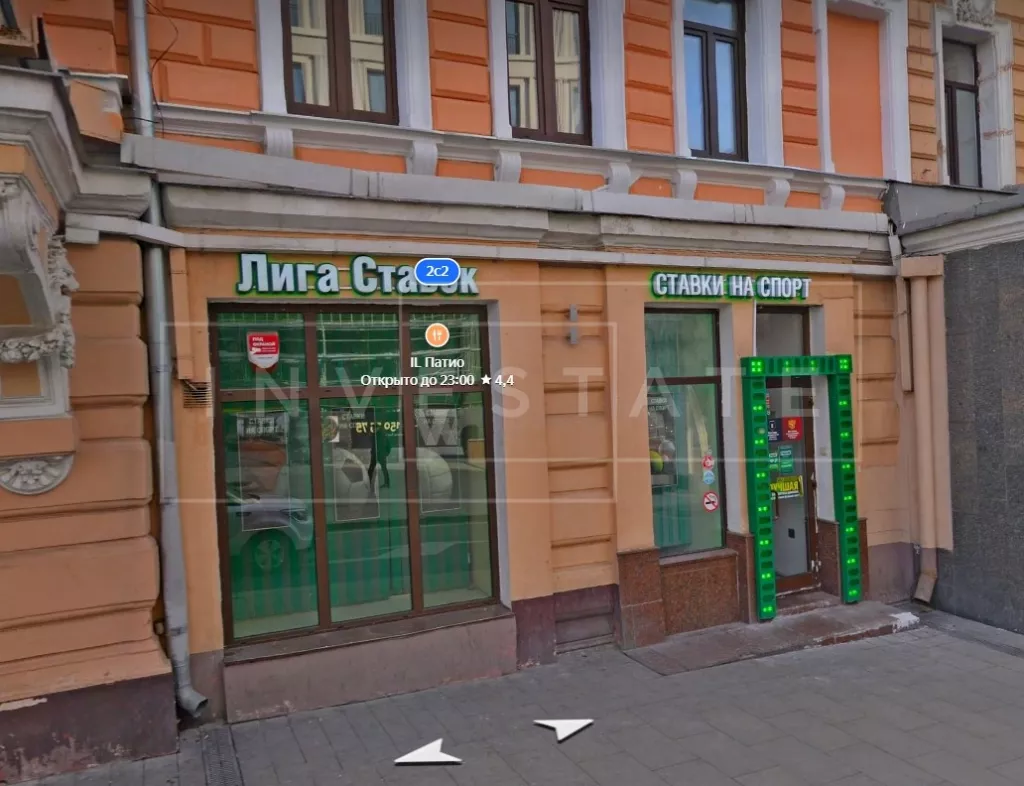 арендный бизнес г Москва, 1-я Тверская-Ямская ул., 2, стр. 1 в ЦАО, метро Маяковская г Москва, 1-я Тверская-Ямская ул., 2, стр. 1