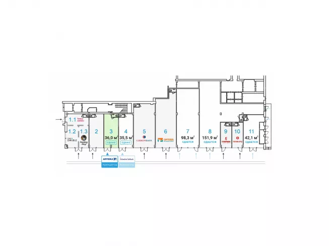 арендный бизнес Коровинское ш., д.1А стр.1 в CАО, метро  Коровинское ш., д.1А стр.1