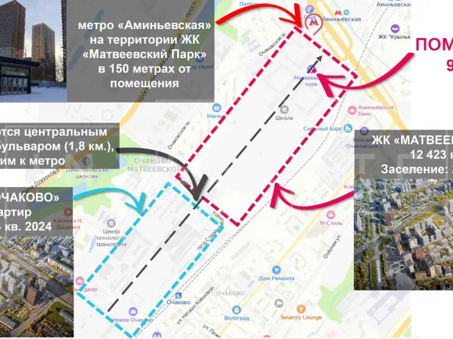 арендный бизнес г. Москва, Очаковское ш., вл. 3 в ЗАО, метро  г. Москва, Очаковское ш., вл. 3