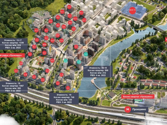 г. Москва, пос. Сосенское, ЖК Прокшино, Прокшинский пр-кт, 9