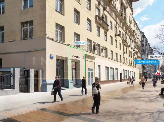 арендный бизнес Земляной Вал ул., 23, стр. 1 в ЦАО, метро Курская Земляной Вал ул., 23, стр. 1