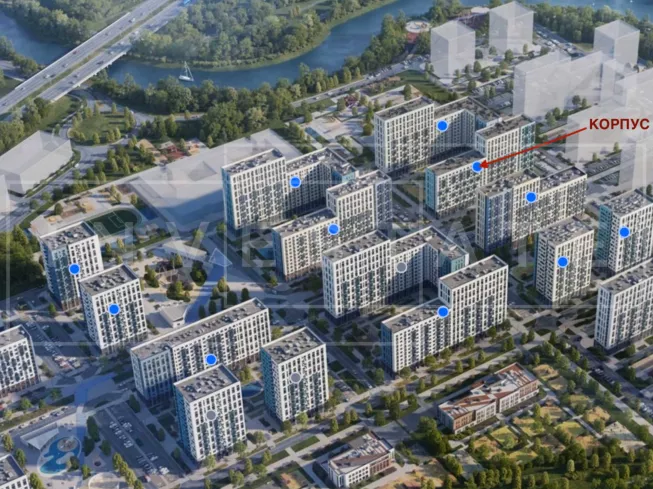 МО, г.о. Домодедово, д. Павловское, ЖК Прибрежный Парк, к. 9.1