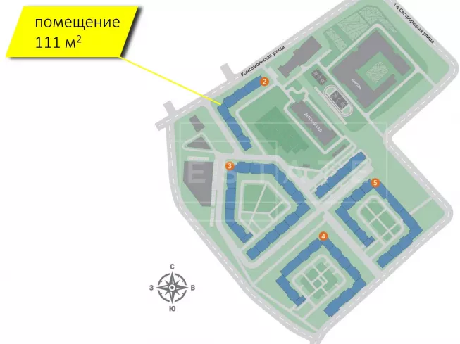 МО, г. Химки, Комсомольская ул., ЖК «1-й Шереметьевский», к2