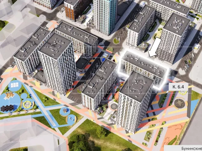 г. Москва, поселение Сосенское, жилой комплекс Бунинские Кварталы, к6.4