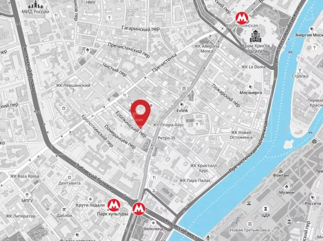 арендный бизнес г Москва, Еропкинский пер., 16 в ЦАО, метро Парк культуры г Москва, Еропкинский пер., 16