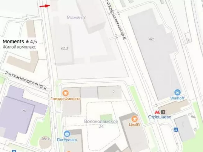 арендный бизнес г. Москва, 4-й Красногорский пр-д, 2/4с3 в CЗАО, метро  г. Москва, 4-й Красногорский пр-д, 2/4с3