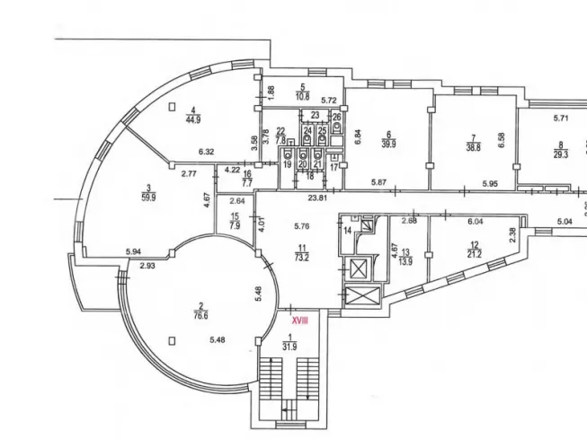 арендный бизнес Казакова ул., 6 в ЦАО, метро Курская Казакова ул., 6