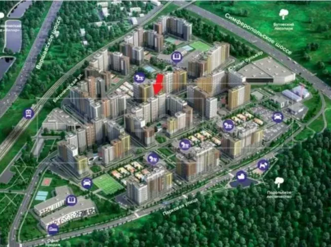 Московская обл, Ленинский р-н, мкр Южная Битца (поселок Битца)