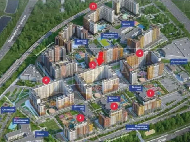 Московская обл, Ленинский р-н, мкр Южная Битца (поселок Битца)