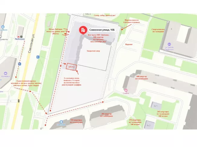 арендный бизнес г Москва, ул Совхозная, д 10Б в ЮВАО, метро Люблино г Москва, ул Совхозная, д 10Б