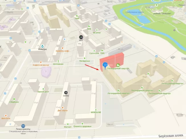 арендный бизнес г Москва, Берёзовая аллея, д 17 в CВАО, метро Ботанический сад г Москва, Берёзовая аллея, д 17