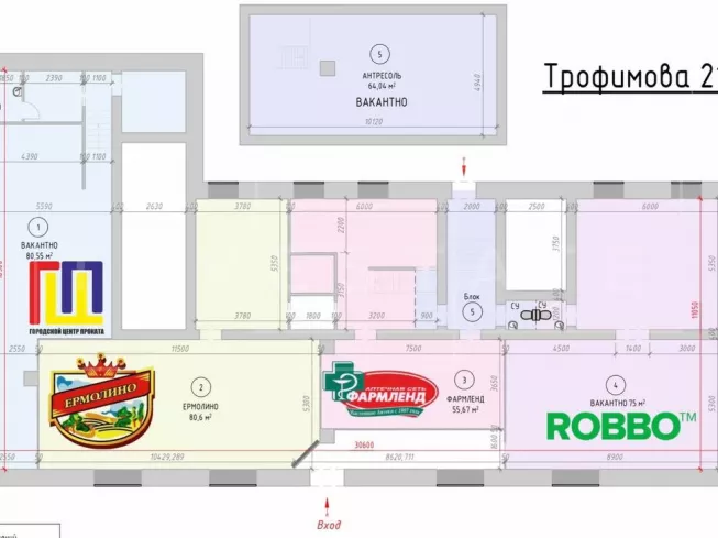 арендный бизнес г Москва, Трофимова ул., 21, кор. 1 в ЮВАО, метро  г Москва, Трофимова ул., 21, кор. 1